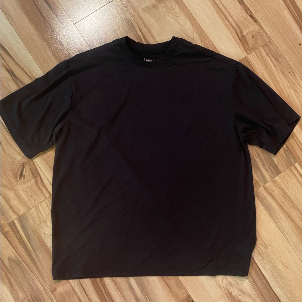 Haggar Men's Black Crew Neck T-Shirt—L